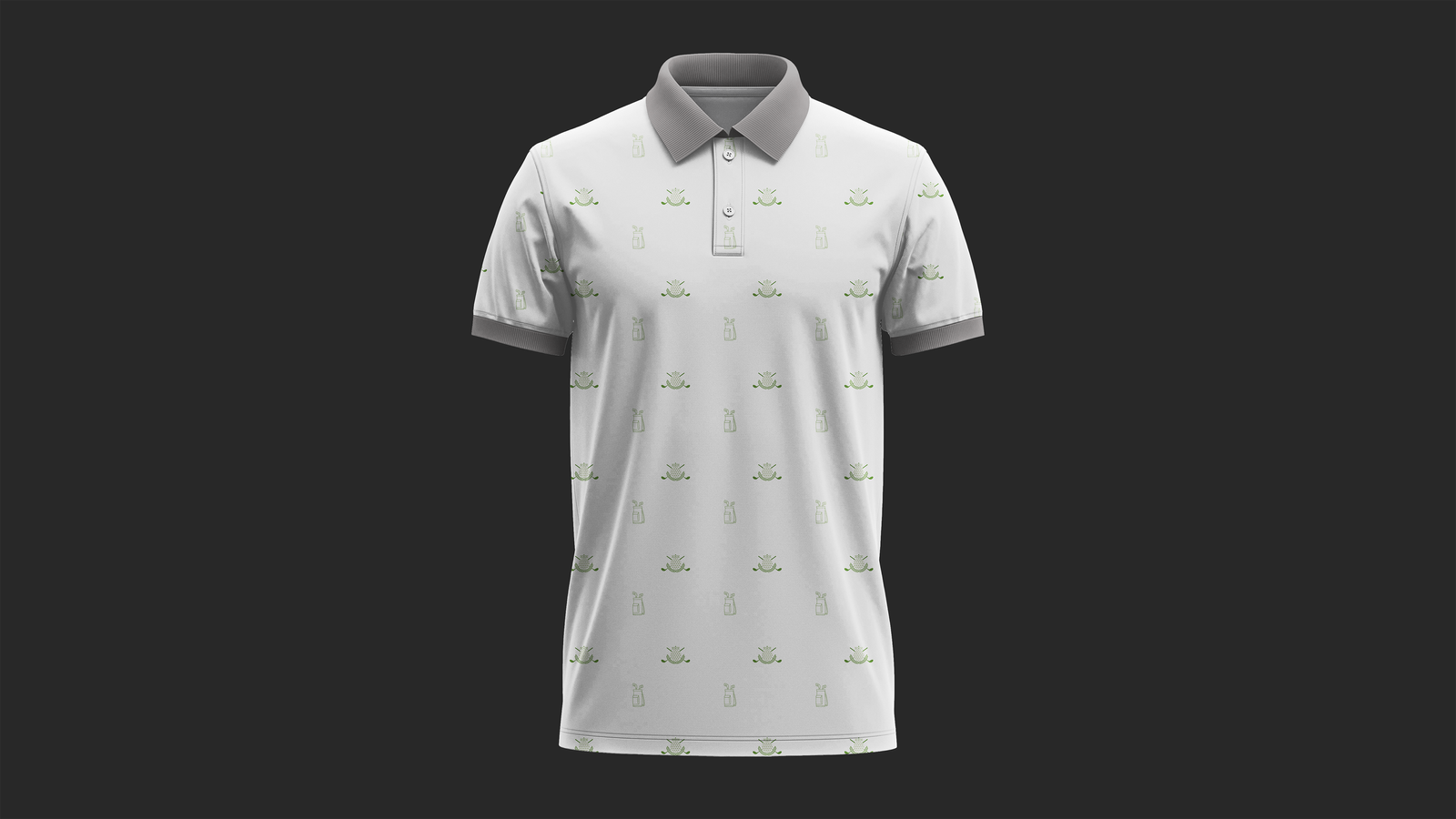 Repeated seamless print pattern for Golf Polo | Ready to print for Golf Brand - Vector AI (Adobe Illustrator) file