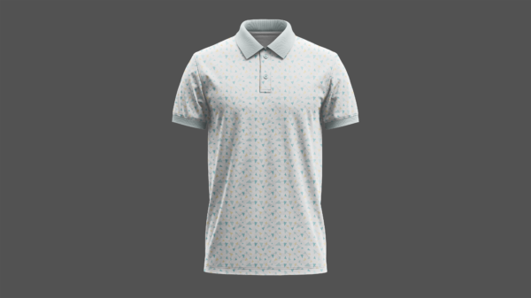 Geo shapes polo print file | Ready to print for Golf Brand - Vector AI (Adobe Illustrator) file
