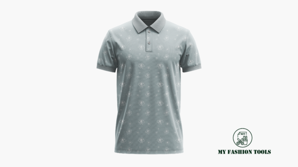 Lt. green golf polo print file | Ready to print for Golf Brand - Vector AI (Adobe Illustrator) file