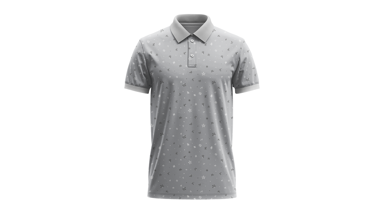 Golf grey polo print file | Ready to print for Golf Brand - Vector AI (Adobe Illustrator) file